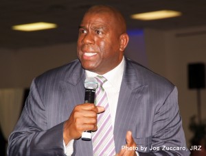magic _high desert Earvin "Magic" Johnson speaking at the High Desert Opportunity 2010 conference.