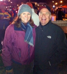 BoiseStateGame2 Deane and Jana Jones of the Boise Valley Economic Partnership enjoy a light moment!