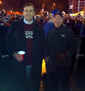 BoiseStateGame3 Jack and Deane getting all warmed up for the Boise State game!