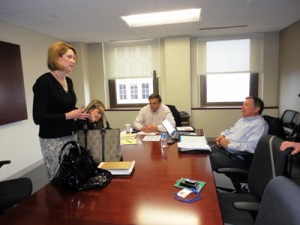 detroitMeeting Ann Harts, Jack Allston, Deane Foote, and Paige Webster (not pictured) meet with the EDGE Team of Wayne County, Michigan.